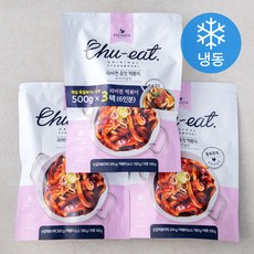 라비퀸 츄잇 떡볶이 오리지널 (냉동), 500g, 3개