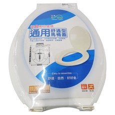 Elephant Waters 沐象 馬桶蓋, 通用型, 舒適型, 台灣製造, 白色, 通用 990g, 1個
