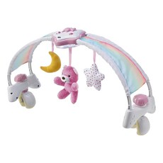 Chicco 2合1彩虹柔光音樂拱橋 (粉紅), 30分鐘古典音樂, 床邊拱橋/可攜式夜燈, 粉紅色, 1組