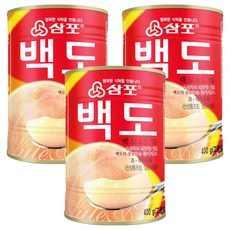 삼포 백도 슬라이스, 400g, 3개