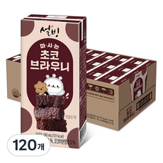 설빙 서울에프엔비 마시는 초코브라우니 가공유, 120개, 190ml