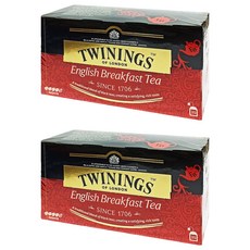 TWININGS 唐寧茶 英倫早餐茶 Set 25包, 解膩好選擇 濃郁茶香, 2g, 2盒