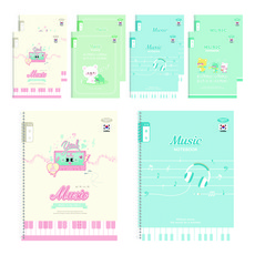 Penpia 1000 Spring 3-6 Music Common Elementary Note 10p, 隨機出貨, 1組