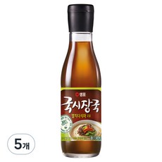샘표 국시장국 멸치다시마 국물, 345ml, 5개