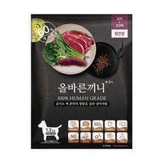 국개대표 전연령용 올바른끼니 오리 고구마 기능성 사료, 췌장/소화기능 개선, 1.2kg, 1개