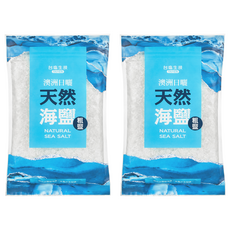 台塩生技澳洲日曬天然海鹽/粗鹽1kg*2罐組，天然日曬製成，保留原始風味與礦物質，適用於多種料理方式, 1kg, 2包