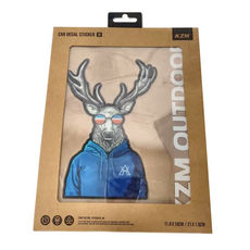 KZM OUTDOOR 車貼 Set 2入 麋鹿先生 車身貼紙, 1包