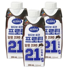 Altive 素食蛋白質 巧克力, 3個, 250ml