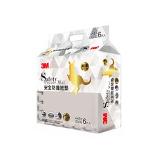 3M 安全防撞地墊 9928E 6片, 暖石灰, 1組