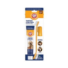 ARM&HAMMER 犬用3合1潔牙套組, 減少牙結石機率 有酵素清潔齒縫, 1組