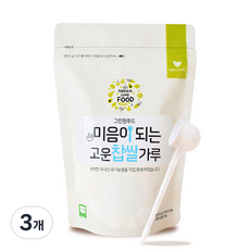 그린원푸드 미음이되는 고운찹쌀가루, 3개, 250g