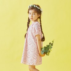 올리반 여아용 미라클 레이스 원피스