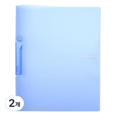 모닝글로리 원터치 클립화일, 블루, 2개