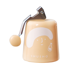 SHUEHO 樹可 小憩時刻按壓氣密瓶蓋, 適用口徑16mm~21mm, 金屬把手開瓶功能, 黃色, 1個