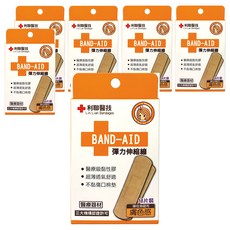 利聯醫技 彈力伸縮繃 膚色, 18片, 6盒