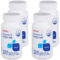 GNC 비타민E 400, 90정, 4개