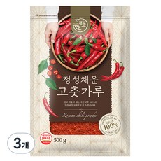 채운영농조합 국산 고춧가루 보통굵기 보통매운맛, 500g, 3개