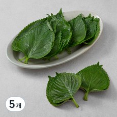 무농약 인증 국내산 추부깻잎, 35g, 5팩