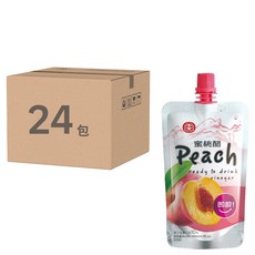 十全 蜜桃醋飲料, 黃金比例調製, 立袋式隨身包設計, 方便攜帶, 140ml, 24包