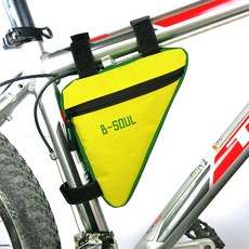 GUNU 자전거 라이딩 삼각 프레임백, 옐로우, 1개