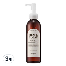 스킨푸드 블랙슈가 퍼펙트 클렌징 오일, 200ml, 3개