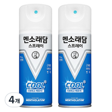 멘소래담 쿨 스프레이 175ml, 1개입, 4개