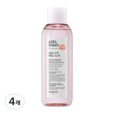 스킨푸드 핑크자몽 아하 토너, 200ml, 4개
