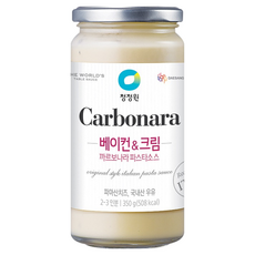 청정원 베이컨 앤 크림 까르보나라 파스타 소스, 350g, 1개
