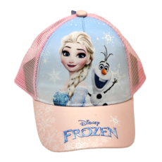 ONEDER 旺達棉品 女童款冰雪奇緣系列童帽, M (頭圍50-54cm), 艾莎與雪寶