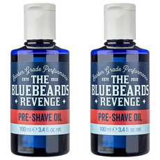 Bluebeards 藍鬍子 鬍前軟化油100ml 2瓶組-英國專業刮鬍品牌，深層滋潤，軟化鬍鬚, 100ml, 2瓶