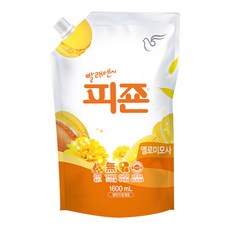 피죤 레귤러 섬유유연제 옐로미모사 리필, 1.6L, 1개