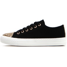 보니테 여성용 금박 패브릭 스니커즈 2cm M3