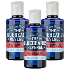 Bluebeards 藍鬍子 鬍前軟化油100ml (3瓶) - 英國進口，軟化鬍鬚，減少刺激, 100ml