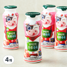 풀무원 요거트 하루 쑥쑥 딸기, 100ml, 4개입, 4개 400ml, 4개