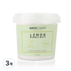 바스참 사해소금 버블바스 입욕제 레몬, 1kg, 3개