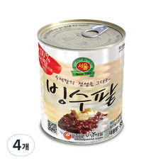 굿모닝서울 국산빙수팥, 850g, 4개