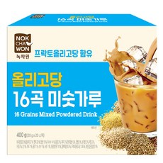 NOKCHAWON 綠茶園 添加寡糖的16種穀物穀物茶, 20g, 20入, 1個