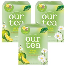 JARDIN our tea 濟州青橘&洋甘菊花草茶包, 16.8g, 8包, 3盒