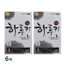 동국제약 하루카 염색약, 7호 흑갈색, 6개