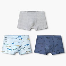 unifriend 男童款賽車莫代爾四角內褲 3件組