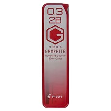 PILOT 百樂 超級G鉛筆芯 0.3 2B high-purity graphite 60mmx20pcs, 0.3mm, 10個