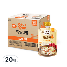 아이꼬야 유아용 맘스쿠킹 이유식 9개월부터, 100g, 소고기무국, 20개 100g × 소고기무국 × 20개 섬네일