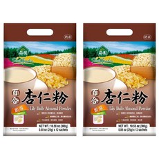 薌園 百合杏仁粉, 精選百合、杏仁研製而成, 口感香醇濃郁，滋養潤喉, 300g, 2袋