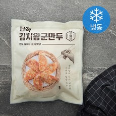 창화당 납작 김치 왕군만두 (냉동), 500g, 1개