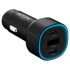 INTOPIC 廣鼎 PD50W車用電源供應器, 50W PD+QC快充, CU-C050, 黑色