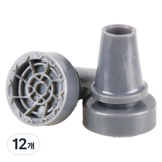 Dr. Felice J 拐杖補充裝橡膠帽包裝 22 mm, C灰, 12個