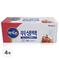 마미손 위생팩 7호 대형, 대(L), 300매입, 4개