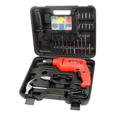 SHINKOMI 型鋼力 四分震動電鑽豪華工具箱組, 110V 60HZ 5.9Amp 輸入功率650W, 木材25mm/鋼材13mm, 重量2.25kg, 1盒
