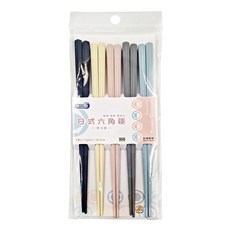 NEXCLEANS 舞水痕 日式六角筷組, RT-A8036, 5雙入, 22.5cm, 馬卡龍, 5雙, 1組