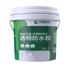新嘉莉安 強效級高透明防水修補膠附工具 Set, 1kg, 附一次性手套 x2 + 刷子 x1, 透明, 1L, 1組
